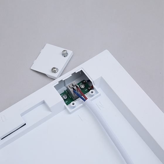 Surface and concealed integrated three-color adjustable Square LED panel light without sensor COMBINATION